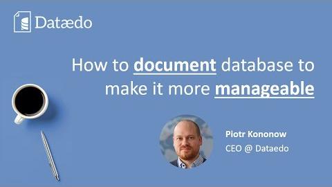 how-to-document-a-database