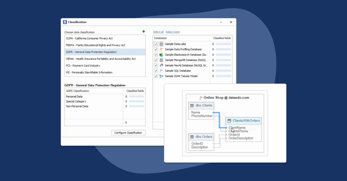 Dataedo 10.3: Column-level Data Lineage and redesigned Data Classification